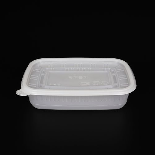 AJ)사각죽용기소 백색630ml